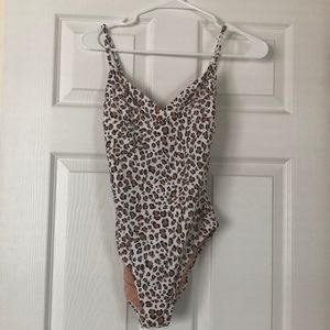 J crew one piece leopard print bathing suit